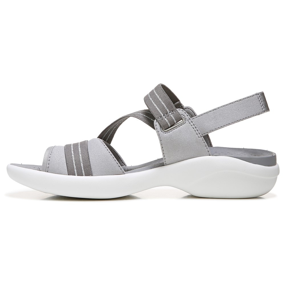 Bzees Chance Sandal - Silver Shimmer Fabric