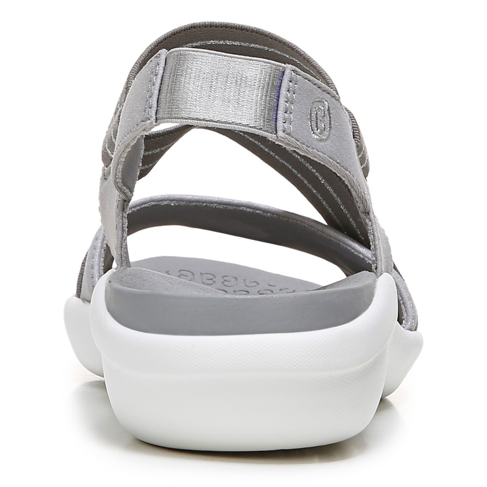 Bzees Chance Sandal - Silver Shimmer Fabric