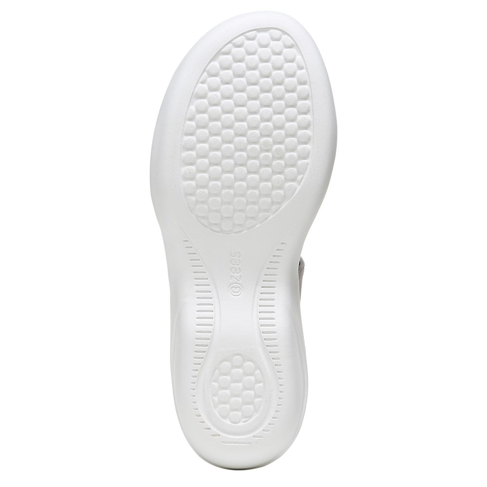 Bzees Chance Sandal - Silver Shimmer Fabric