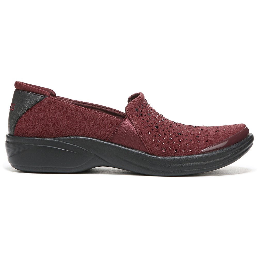 Bzees Poppyseed Slip On - Red Rhinestone Fabric Bzees Poppyseed Slip On - Red Rhinestone Fabric