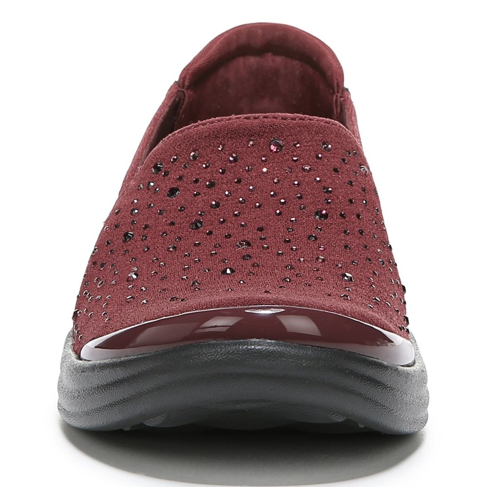 Bzees Poppyseed Slip On - Red Rhinestone Fabric Bzees Poppyseed Slip On - Red Rhinestone Fabric