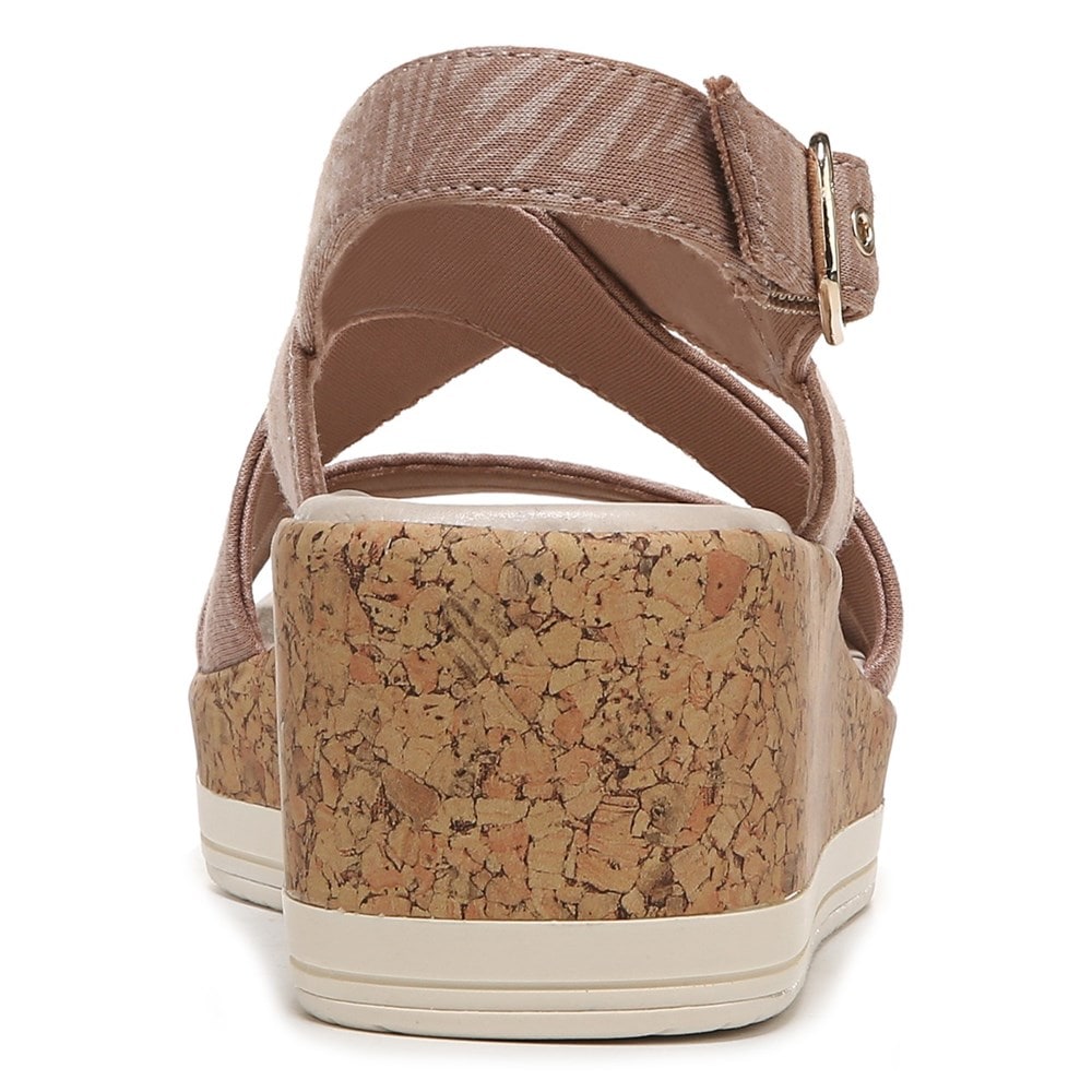 Bzees Radiant Wedge Sandal - Brown Palm Fabric Bzees Radiant Wedge Sandal - Brown Palm Fabric