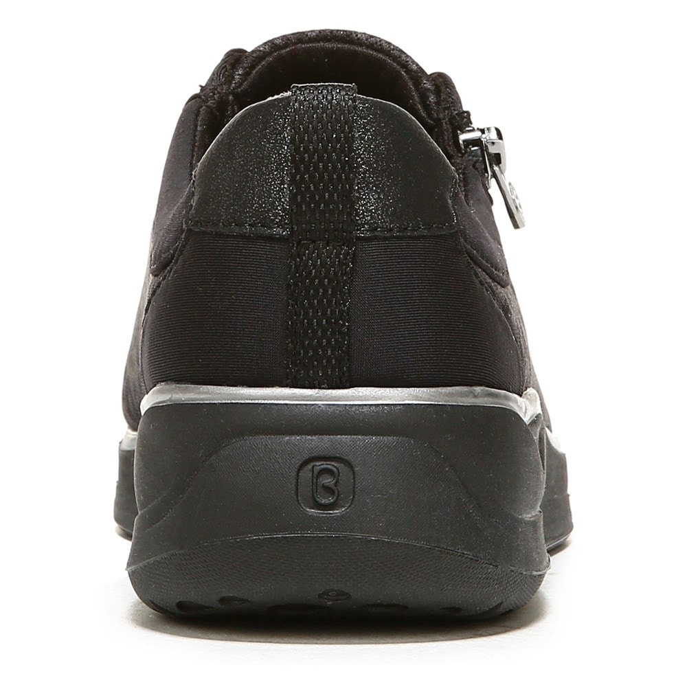 Bzees Tag Along Slip On Sneaker - Black Leopard Fabric Bzees Tag Along Slip On Sneaker - Black Leopard Fabric