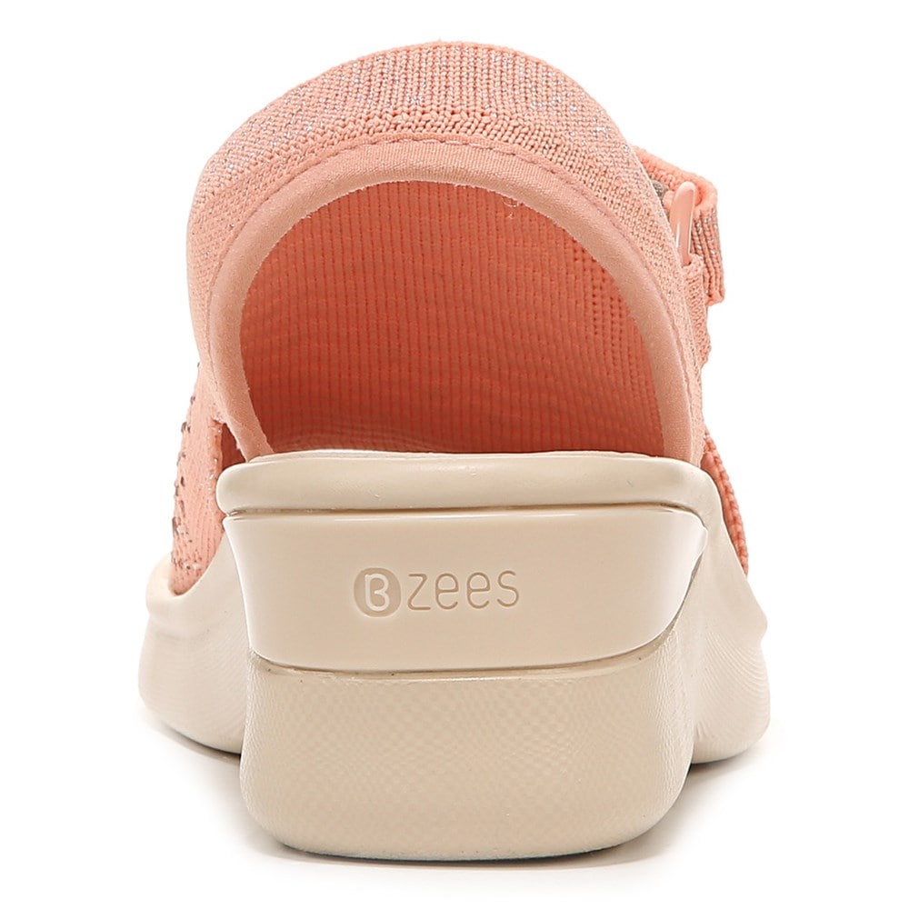 Bzees Star Bright Sandal - Peach Rhinestone Knit Bzees Star Bright Sandal - Peach Rhinestone Knit