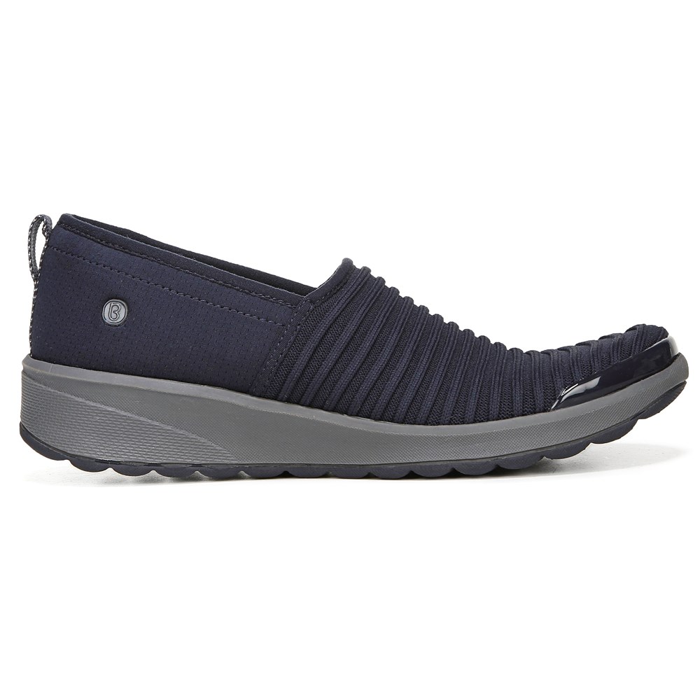Bzees Glee Slip On - Navy Knit Bzees Glee Slip On - Navy Knit