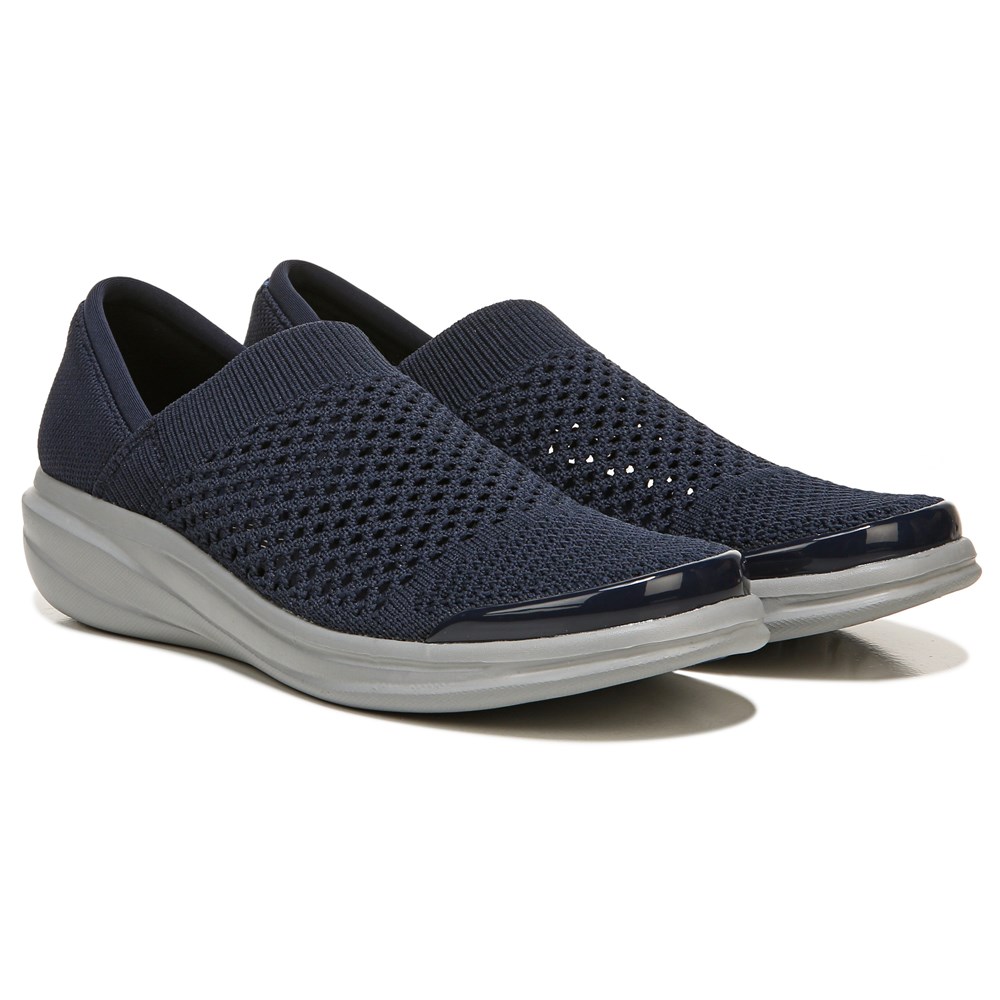 Bzees Charlie Knit Slip On - Navy