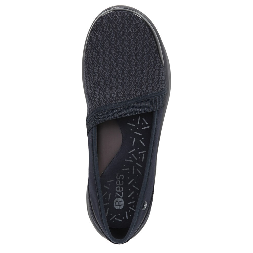 Bzees Lollipop Slip On - Navy Print Mesh Bzees Lollipop Slip On - Navy Print Mesh