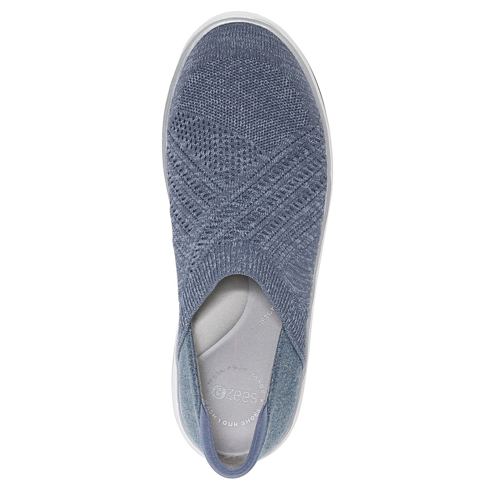 Bzees Triumph Slip On - Ash Blue Fabric Bzees Triumph Slip On - Ash Blue Fabric
