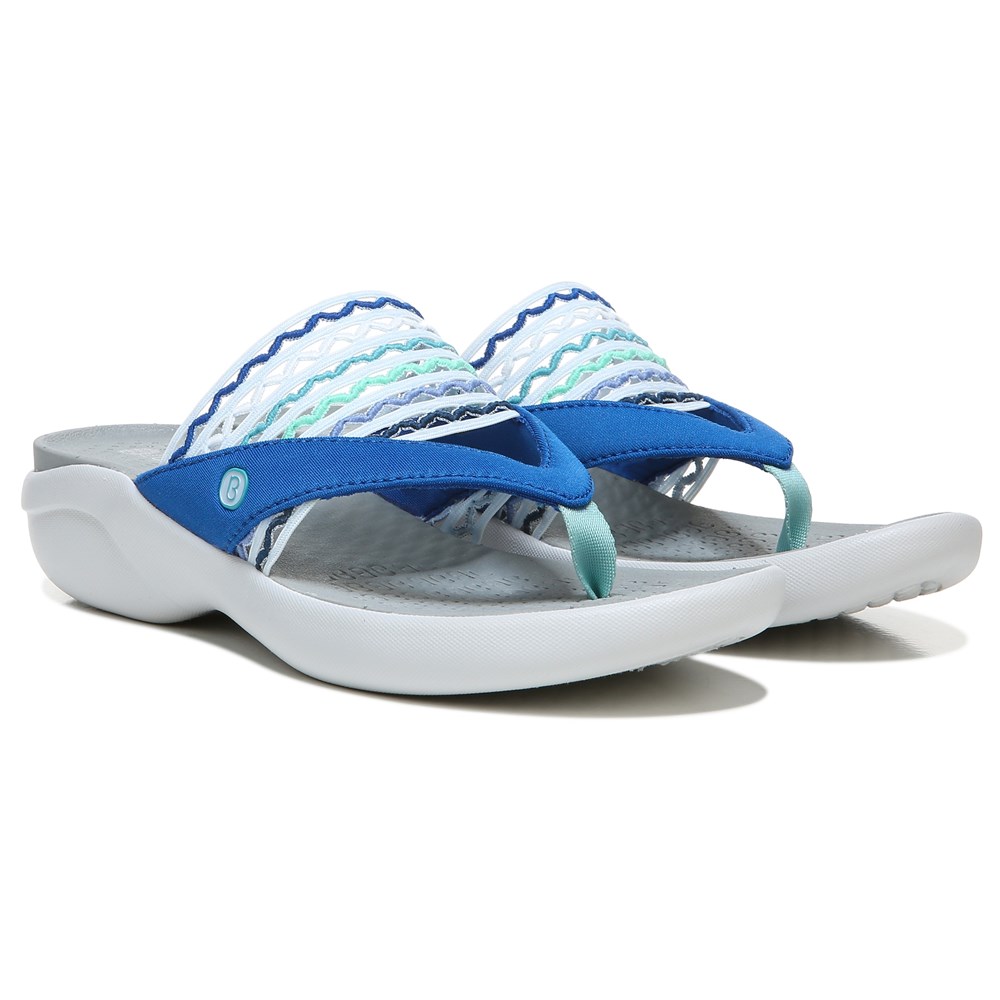 Bzees Cabana Flip Flop Sandal - Blue Ripple Gore