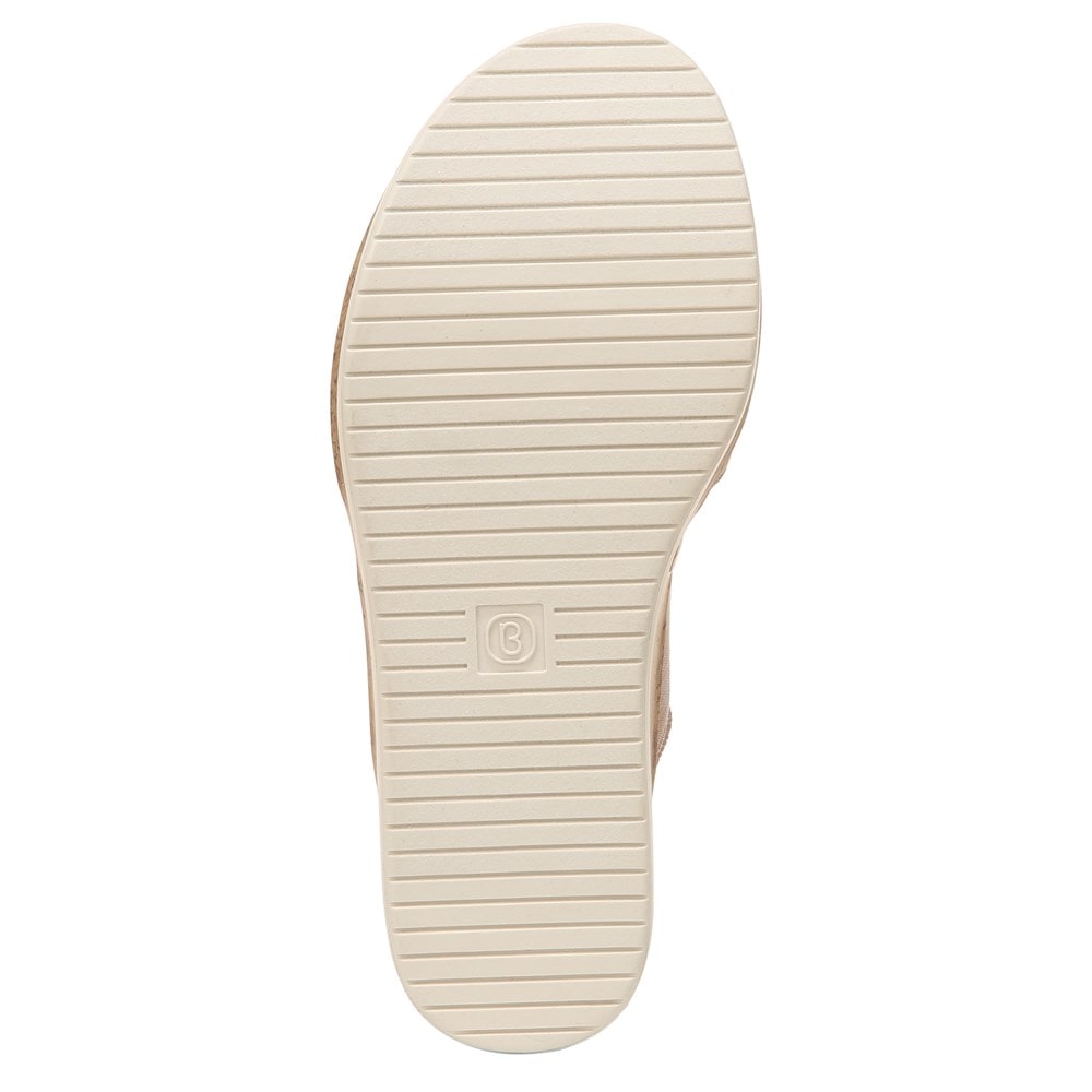 Bzees Remix It Slingback Wedge Sandal - Brown Fabric Bzees Remix It Slingback Wedge Sandal - Brown Fabric