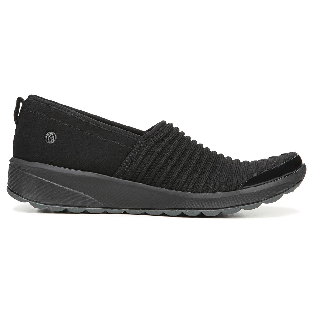 Bzees Glee Slip On - Blacked Ribbed Knit Bzees Glee Slip On - Blacked Ribbed Knit