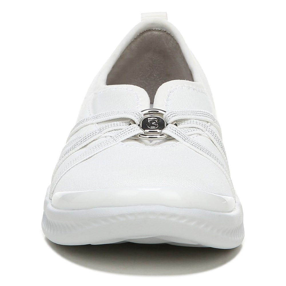 Bzees Niche Slip On - Bright White Fabric