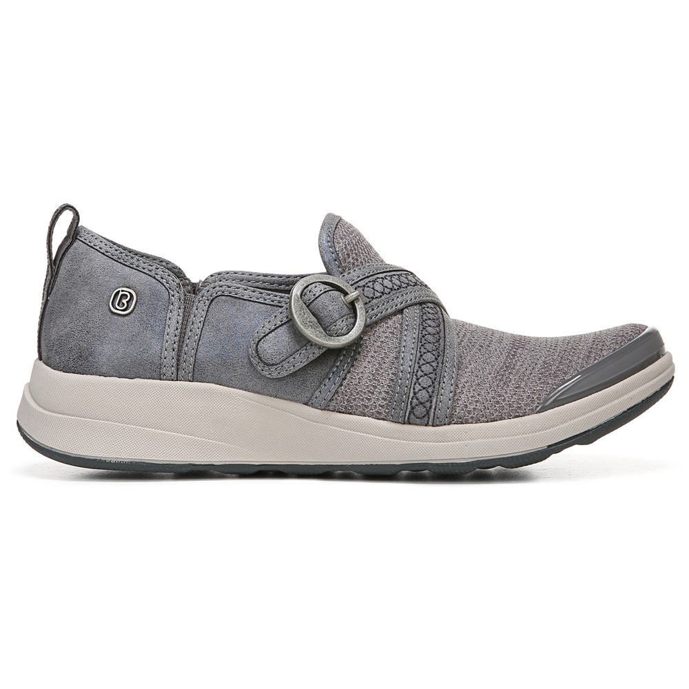 Bzees Indigo Slip On - Grey Diamond Dip Fabric Bzees Indigo Slip On - Grey Diamond Dip Fabric