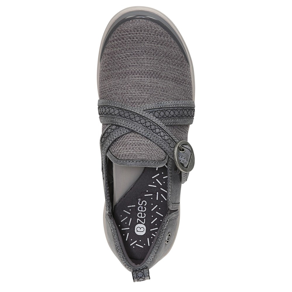 Bzees Indigo Slip On - Grey Diamond Dip Fabric Bzees Indigo Slip On - Grey Diamond Dip Fabric