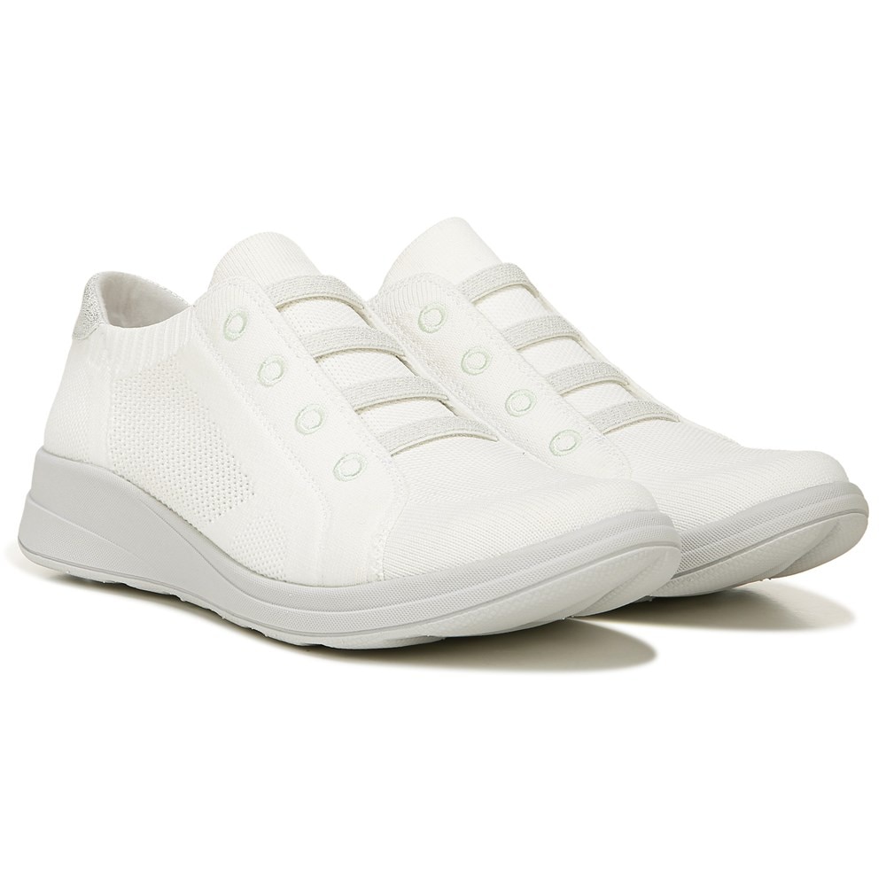 Bzees Golden Knit Slip On Sneaker - Brilliant White