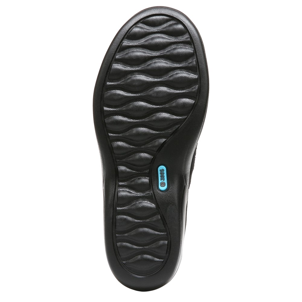 Bzees Pizazz Slip On - Black Sparkle Knit Fabric Bzees Pizazz Slip On - Black Sparkle Knit Fabric