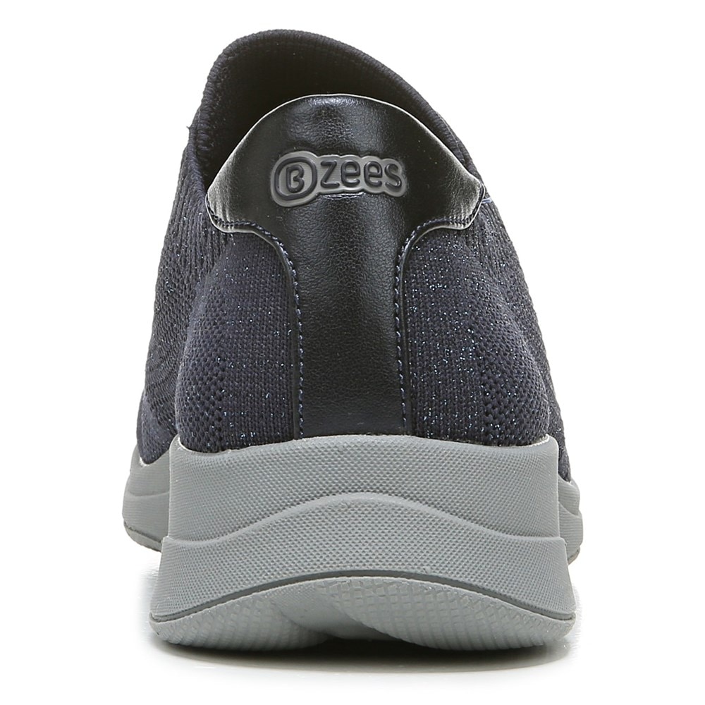 Bzees Golden Knit Slip On Sneaker - Metallic Navy Blazer Bzees Golden Knit Slip On Sneaker - Metallic Navy Blazer
