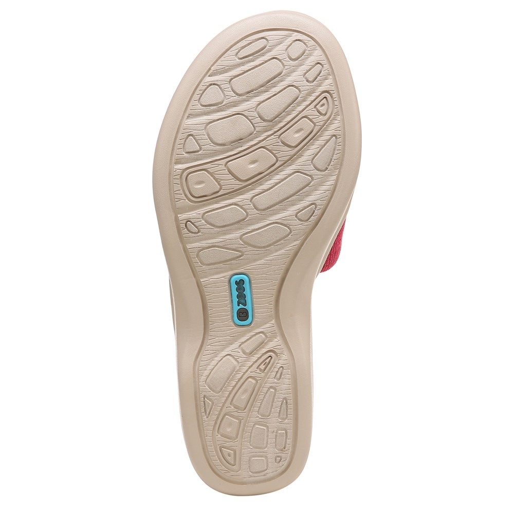 Bzees Dynasty Bright Wedge Sandal - Pink Fabric Bzees Dynasty Bright Wedge Sandal - Pink Fabric