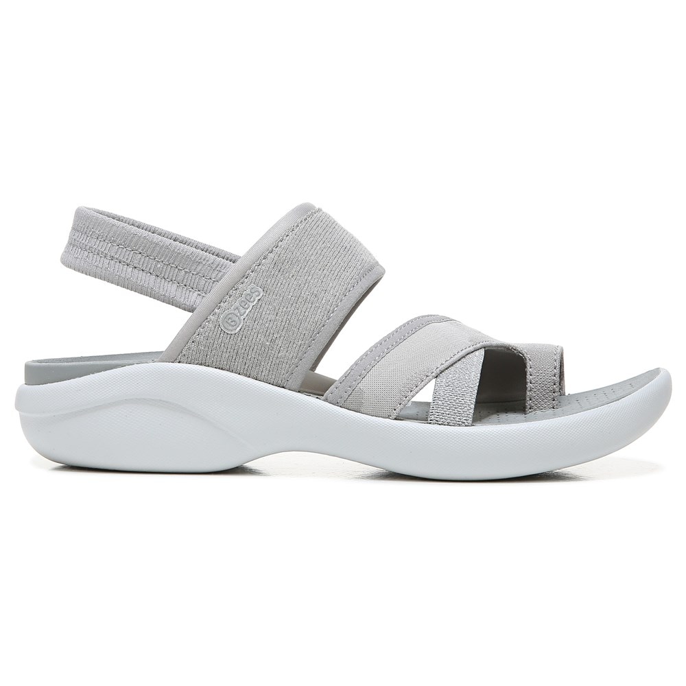 Bzees Call Me Sandal - Grey Texture Fabric