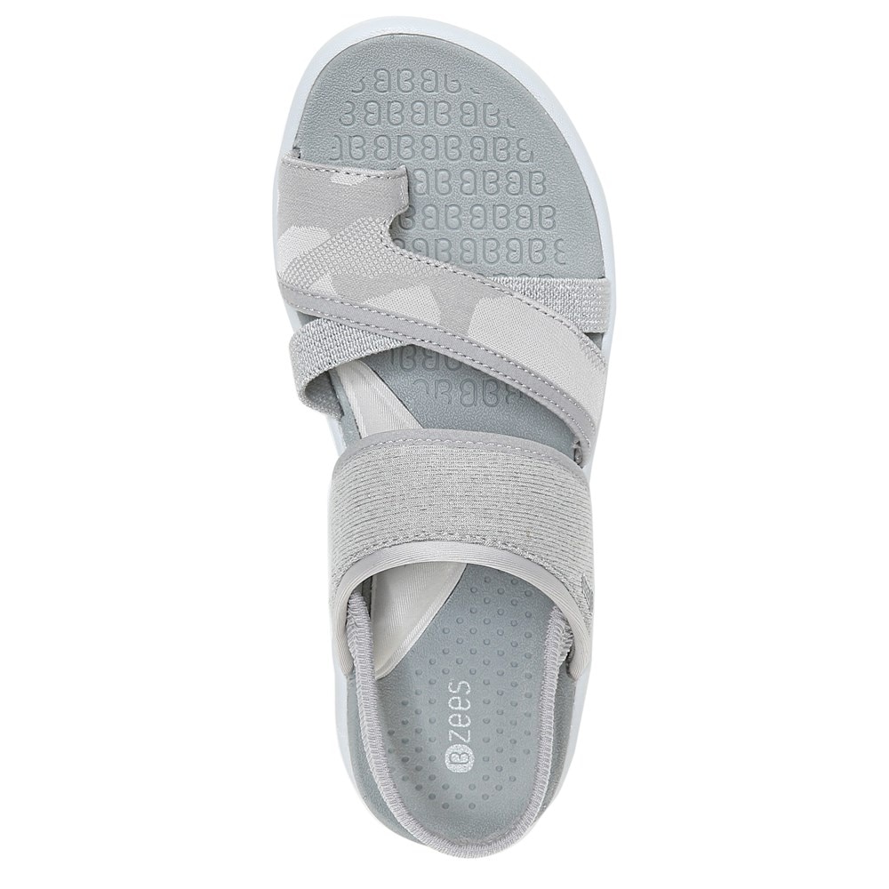 Bzees Call Me Sandal - Grey Texture Fabric