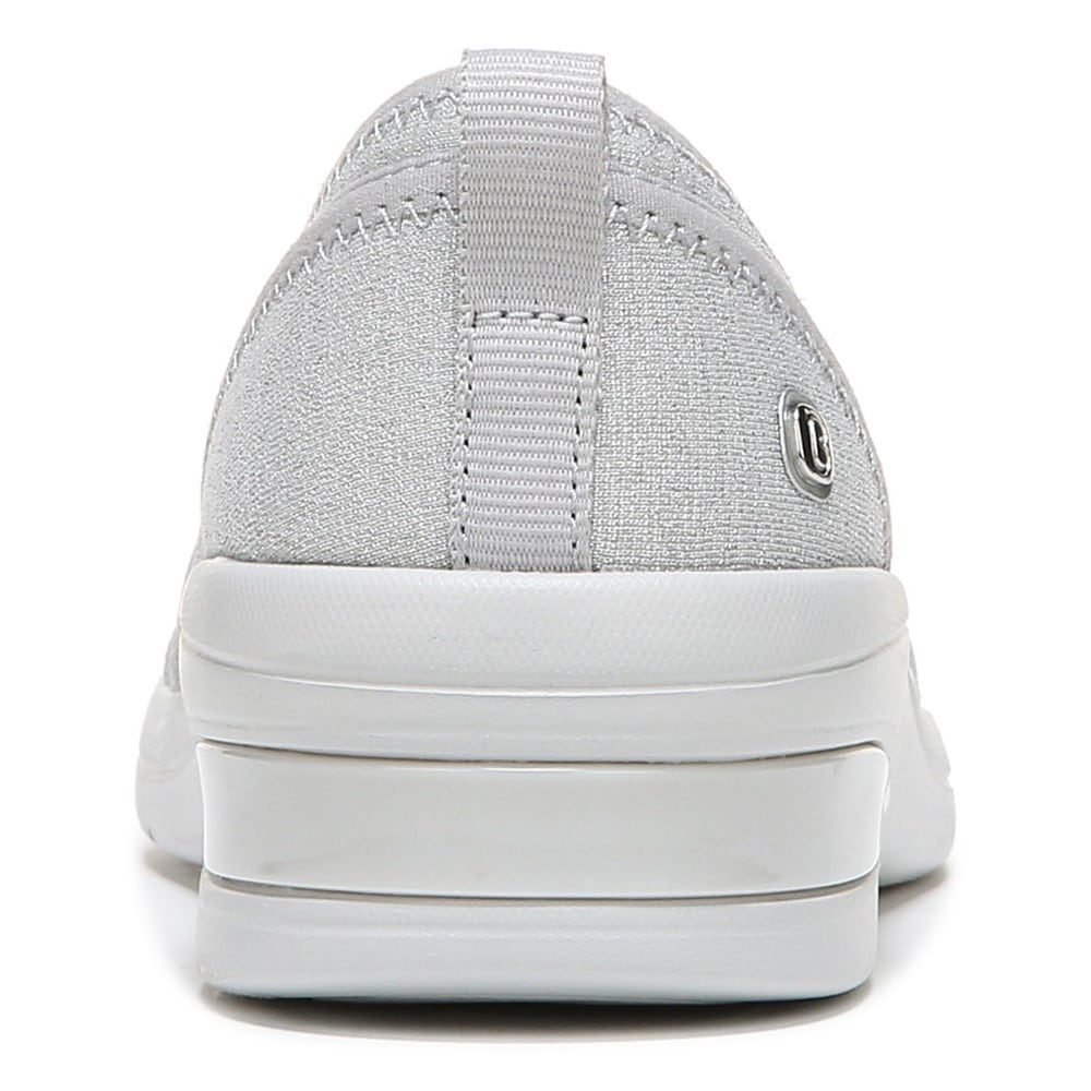 Bzees Rosie Slip On - Silver Shimmer Fabric Bzees Rosie Slip On - Silver Shimmer Fabric