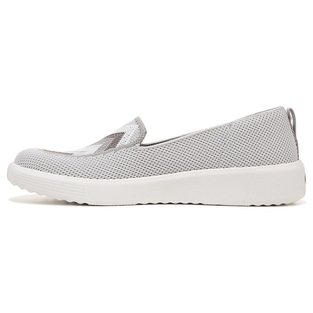 Bzees March On Moc Slip On - Grey Chevron Knit Bzees March On Moc Slip On - Grey Chevron Knit