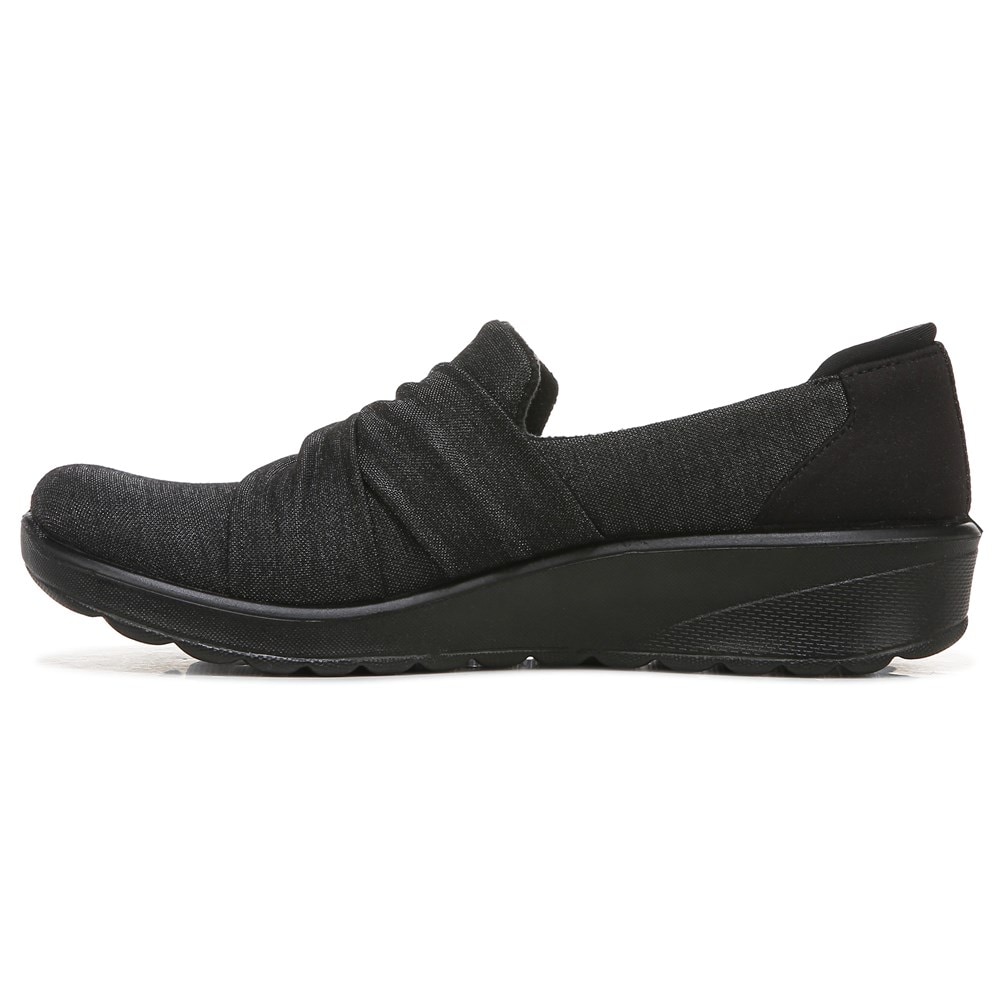 Bzees Glimmer Slip On - Black Shimmer Fabric Bzees Glimmer Slip On - Black Shimmer Fabric