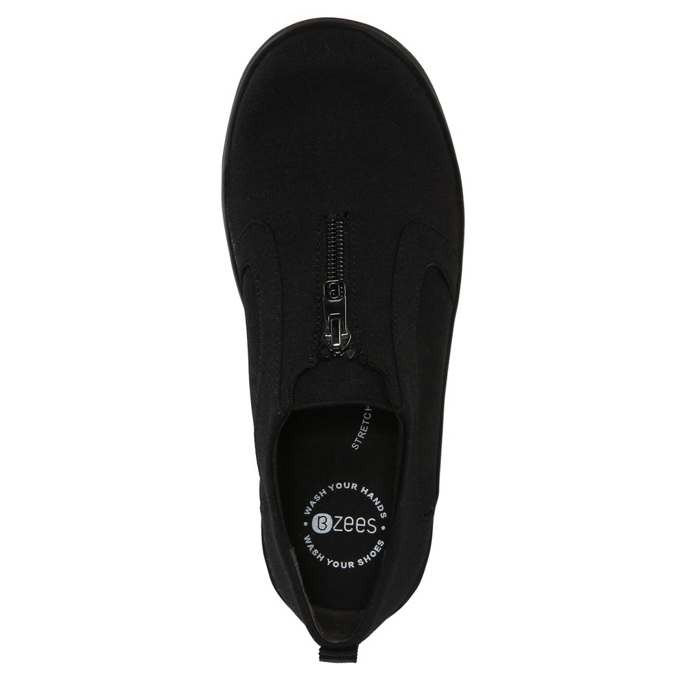 Bzees Poetic Sneaker - Black Fabric