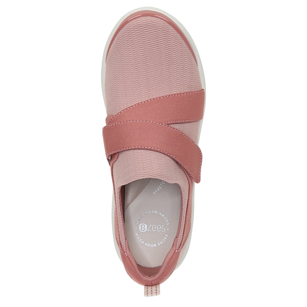 Bzees Refresh Slip On Sneaker - Canyon Clay Pink Fabric Bzees Refresh Slip On Sneaker - Canyon Clay Pink Fabric