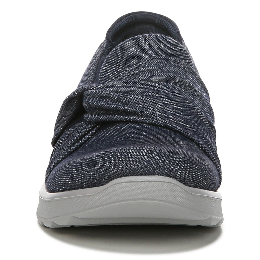 Bzees Glimmer Slip On - Navy Shimmer Fabric Bzees Glimmer Slip On - Navy Shimmer Fabric