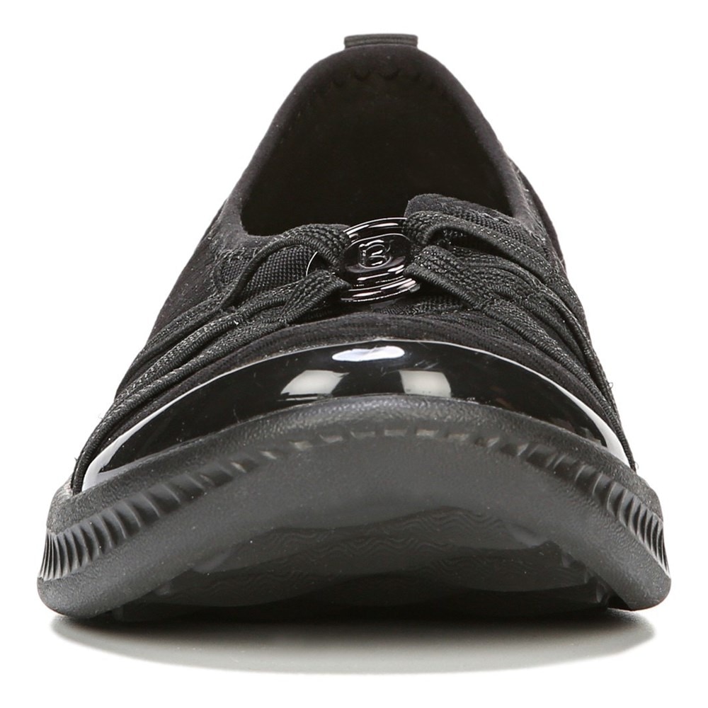 Bzees Niche Slip On - Black Mesh Fabric Bzees Niche Slip On - Black Mesh Fabric