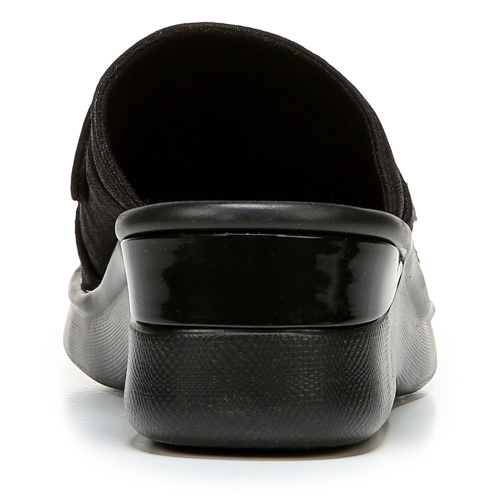 Bzees Smile Wedge Sandal - Black Cheetah Fabric Bzees Smile Wedge Sandal - Black Cheetah Fabric
