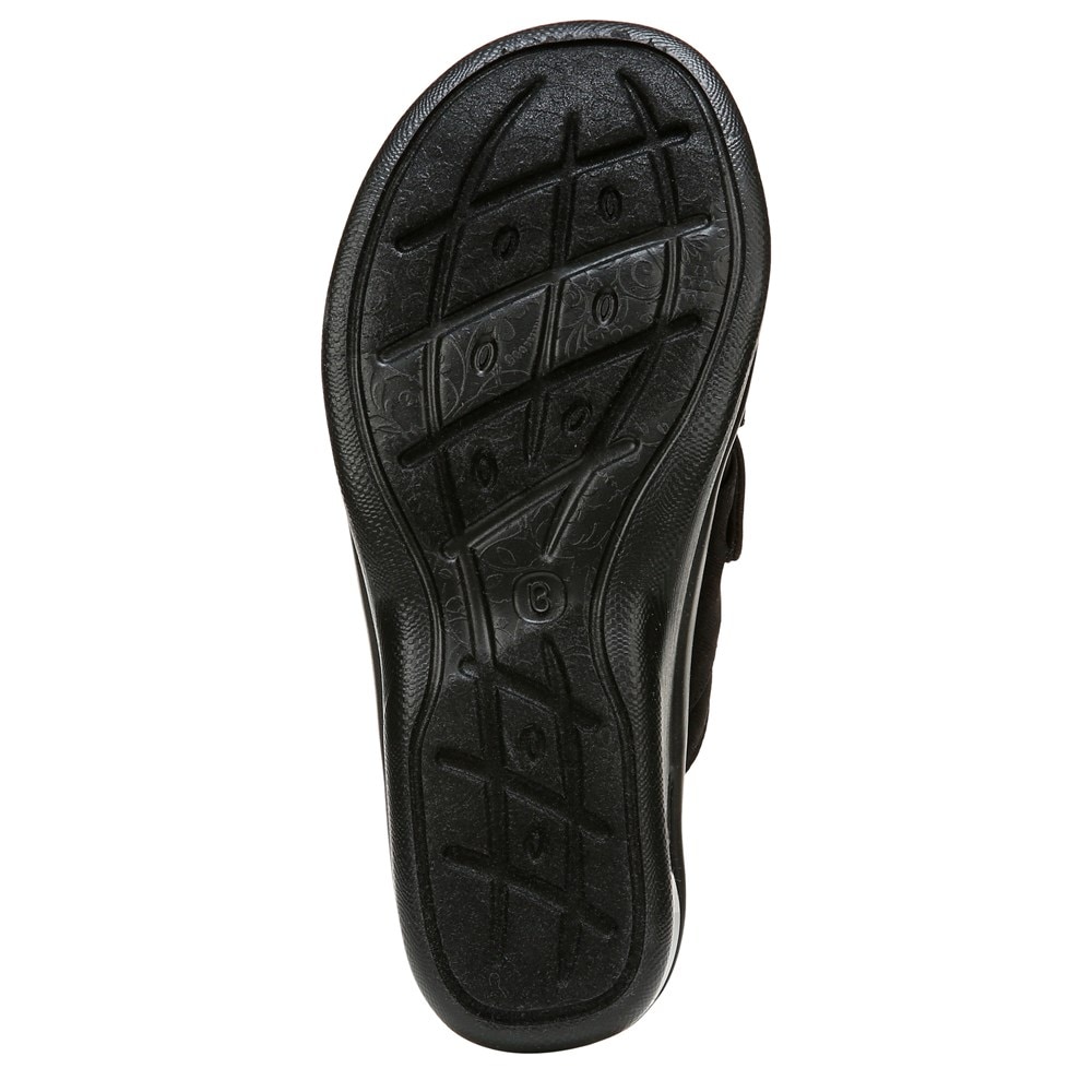 Bzees Smile Wedge Sandal - Black Cheetah Fabric Bzees Smile Wedge Sandal - Black Cheetah Fabric