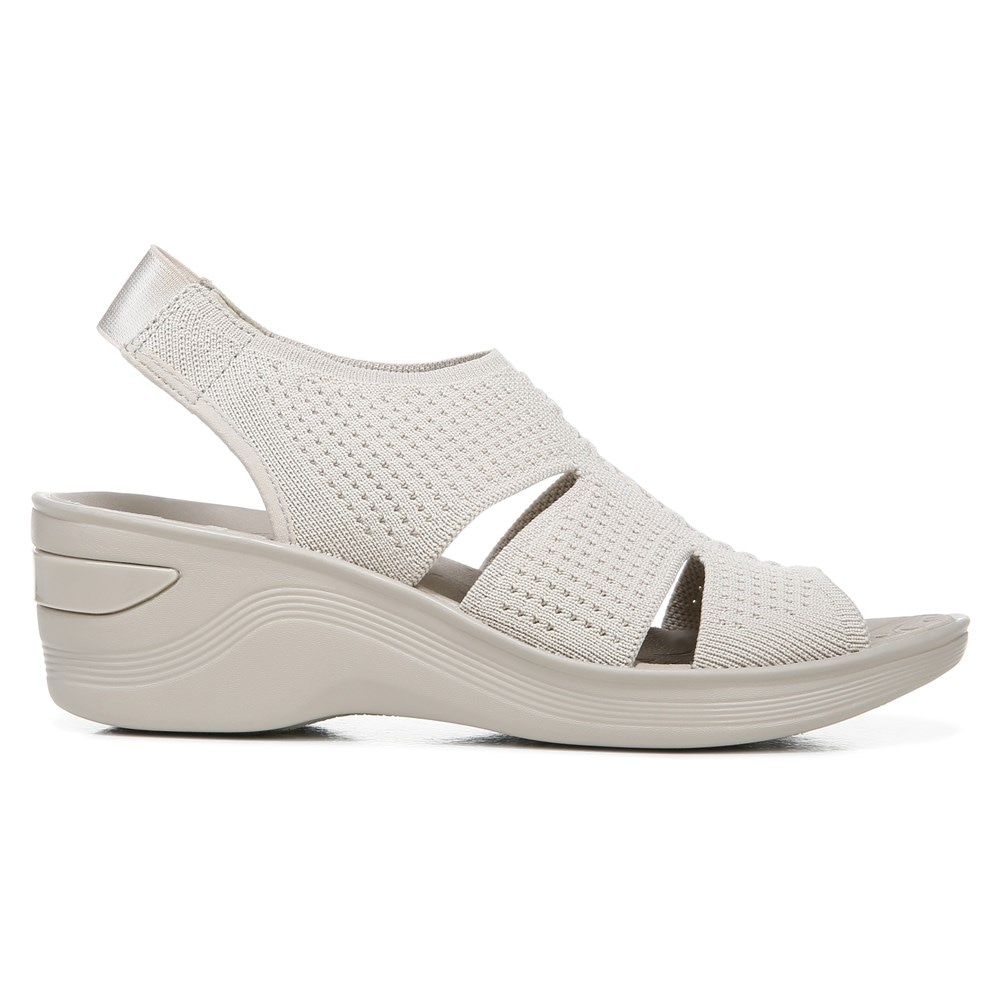 Bzees Double Up Slingback Wedge Sandal - Sand Knit Bzees Double Up Slingback Wedge Sandal - Sand Knit