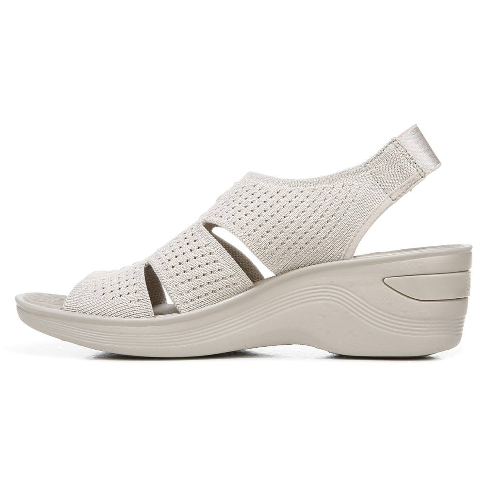 Bzees Double Up Slingback Wedge Sandal - Sand Knit Bzees Double Up Slingback Wedge Sandal - Sand Knit