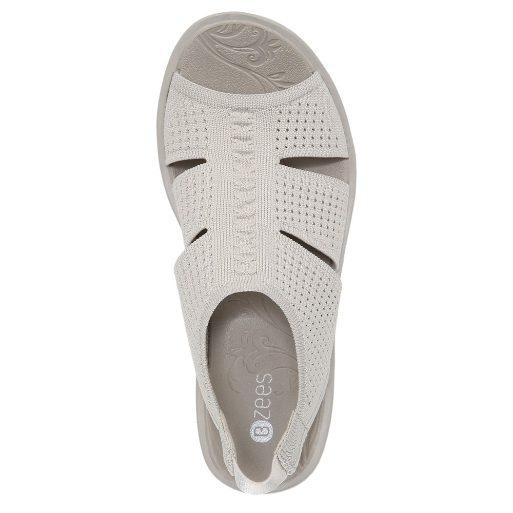 Bzees Double Up Slingback Wedge Sandal - Sand Knit Bzees Double Up Slingback Wedge Sandal - Sand Knit