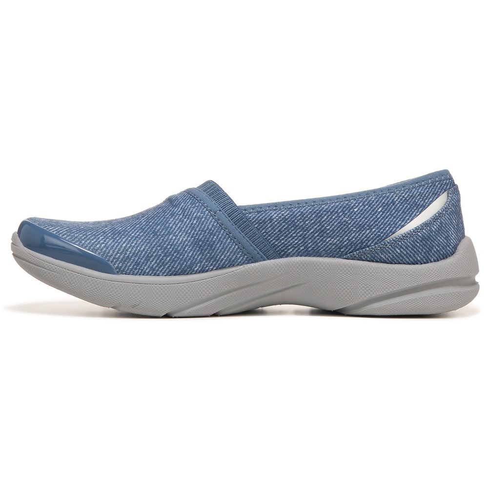 Bzees Lollipop Slip On - Blue Denim Fabric Bzees Lollipop Slip On - Blue Denim Fabric