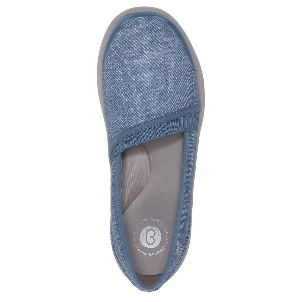 Bzees Lollipop Slip On - Blue Denim Fabric Bzees Lollipop Slip On - Blue Denim Fabric