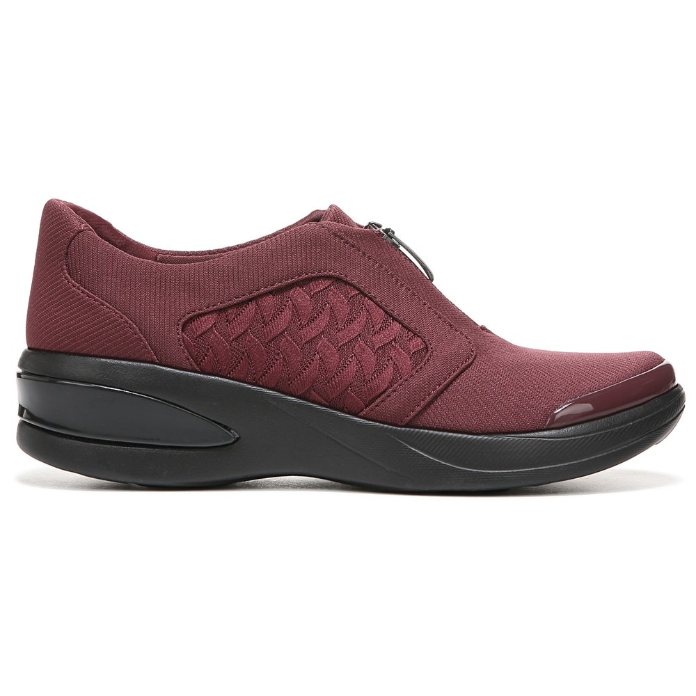 Bzees Florence Slip On Sneaker - Wine Red Fabric Bzees Florence Slip On Sneaker - Wine Red Fabric