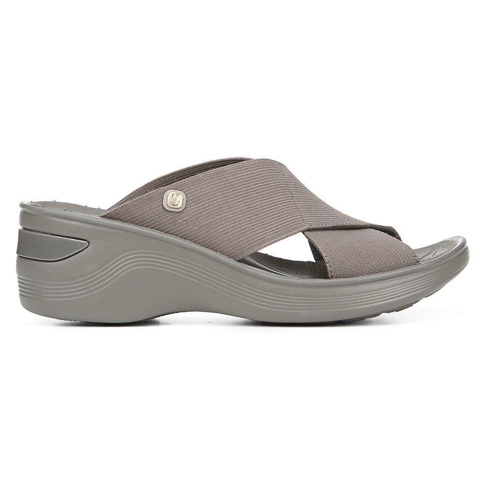 Bzees Desire Wedge Sandal - Morel Stretch Fabric Bzees Desire Wedge Sandal - Morel Stretch Fabric