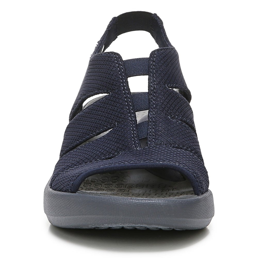 Bzees Finale Peep Toe Sandal - Navy Fabric Bzees Finale Peep Toe Sandal - Navy Fabric