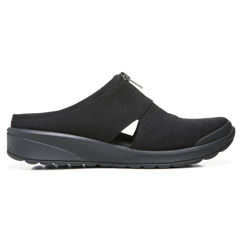 Bzees Gabby Wedge Slip On - Black Fabric Bzees Gabby Wedge Slip On - Black Fabric