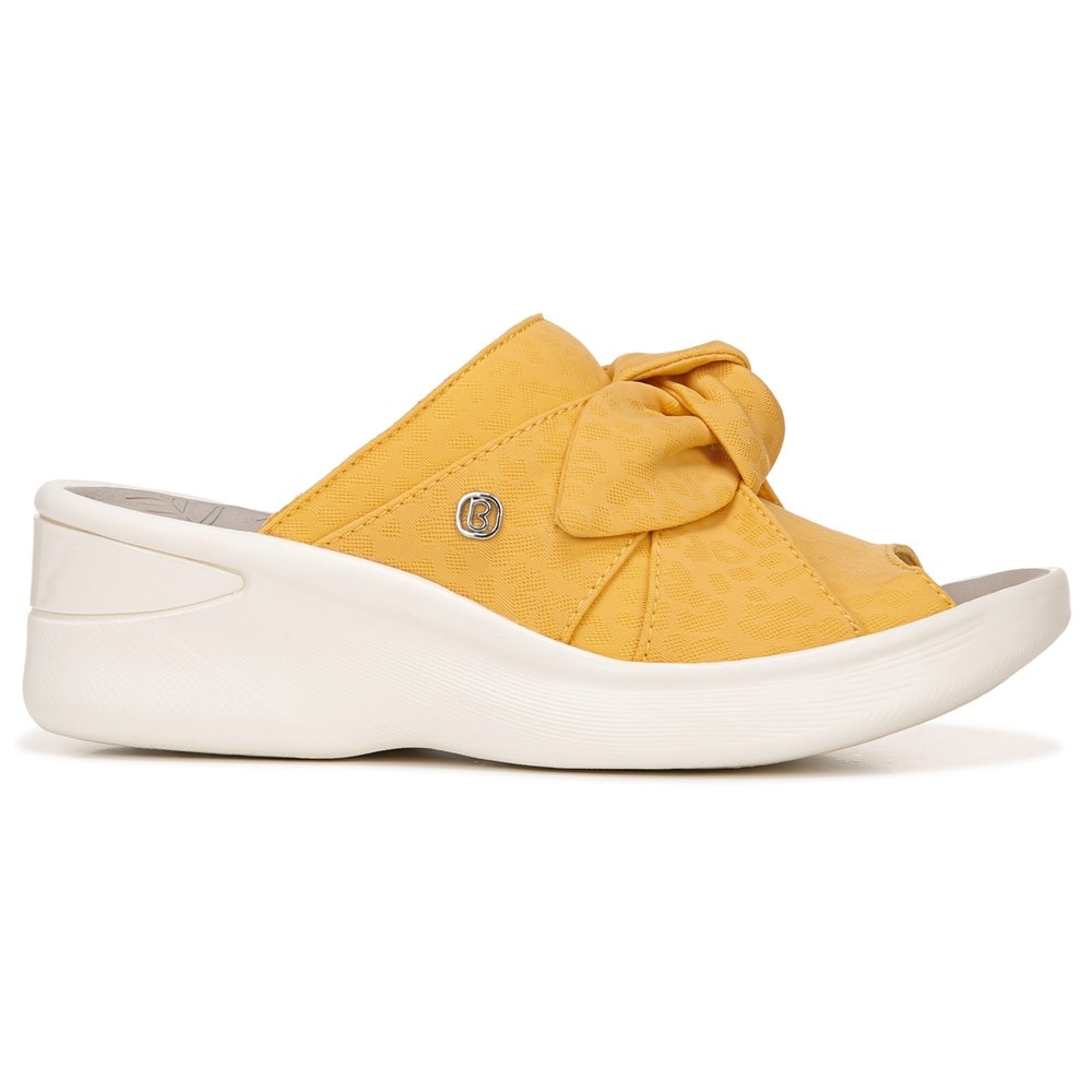 Bzees Smile Wedge Sandal - Mimosa Cheetah Fabric Bzees Smile Wedge Sandal - Mimosa Cheetah Fabric