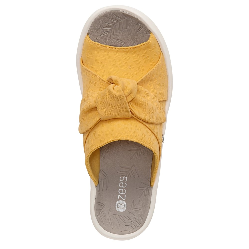 Bzees Smile Wedge Sandal - Mimosa Cheetah Fabric Bzees Smile Wedge Sandal - Mimosa Cheetah Fabric
