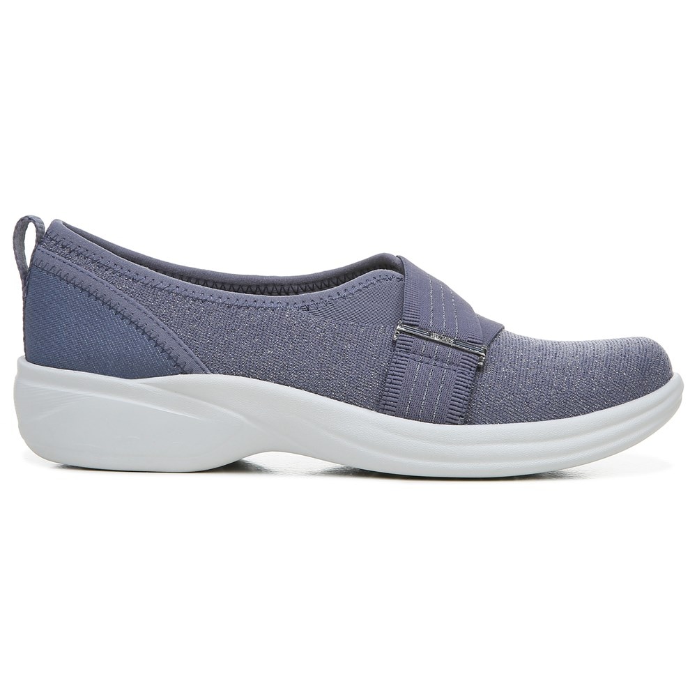 Bzees Niche III Slip On - Folkstone Blue Grey Fabric Bzees Niche III Slip On - Folkstone Blue Grey Fabric