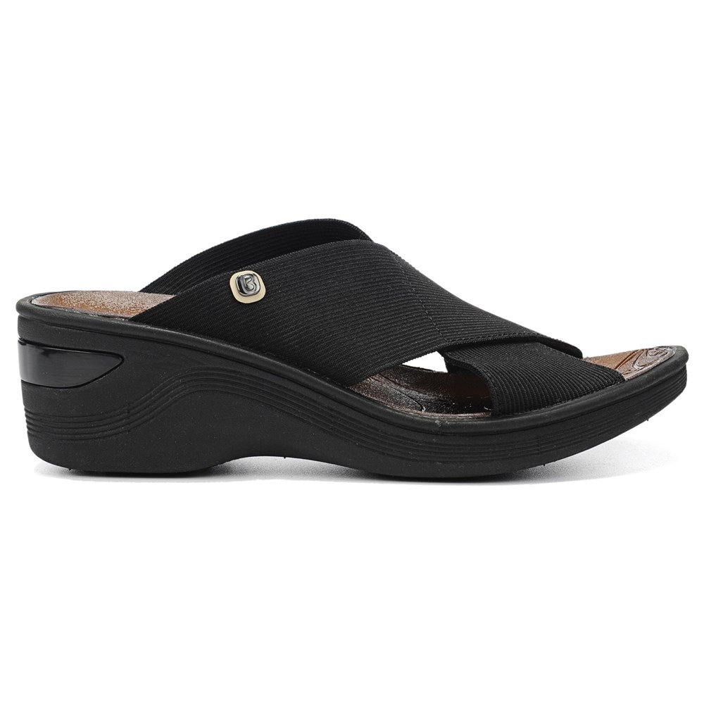 Bzees Desire Wedge Sandal - Black Bzees Desire Wedge Sandal - Black