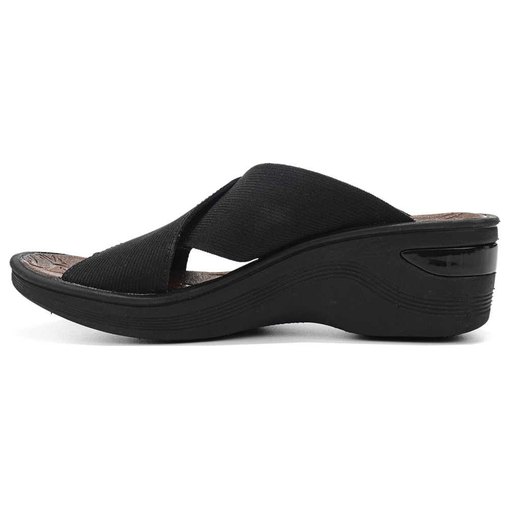 Bzees Desire Wedge Sandal - Black Bzees Desire Wedge Sandal - Black