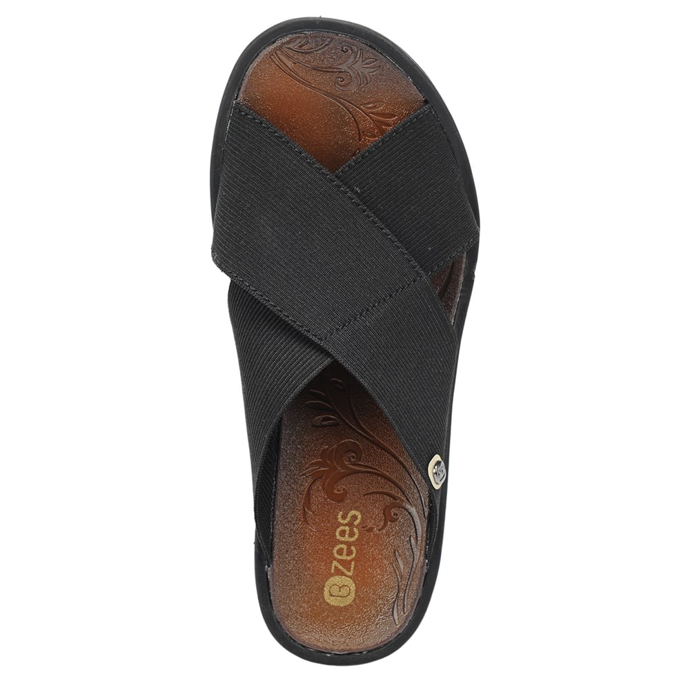 Bzees Desire Wedge Sandal - Black Bzees Desire Wedge Sandal - Black