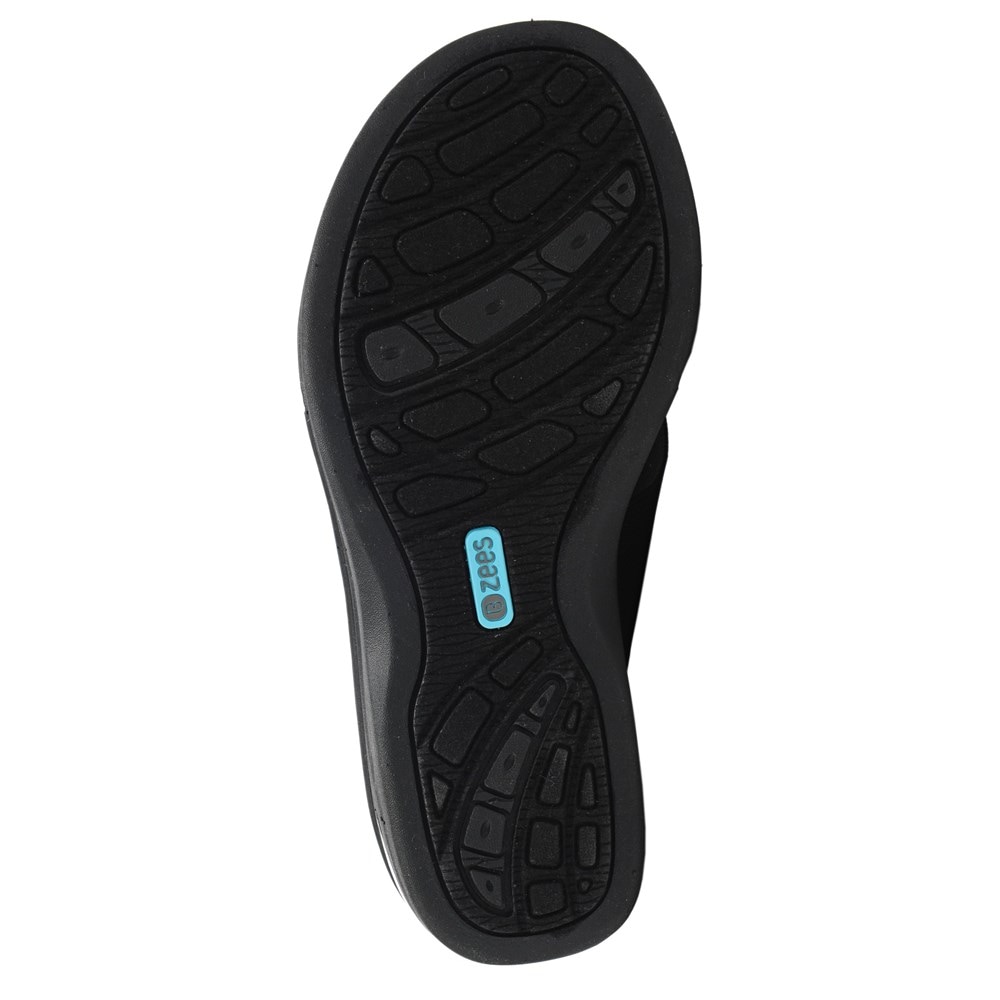 Bzees Desire Wedge Sandal - Black Bzees Desire Wedge Sandal - Black