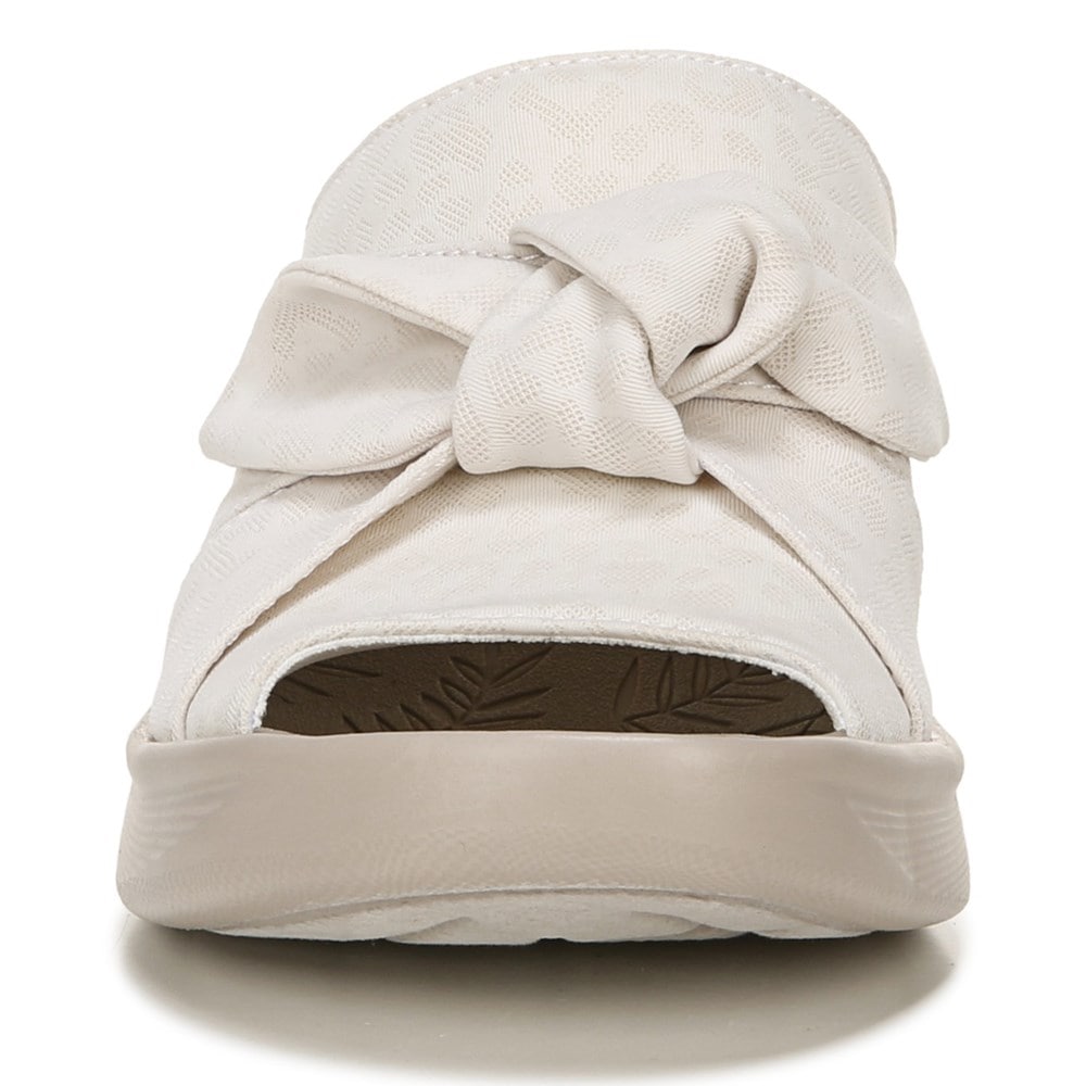 Bzees Smile Wedge Sandal - Cream Cheetah Fabric Bzees Smile Wedge Sandal - Cream Cheetah Fabric